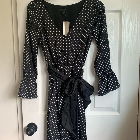 JCrew long sleeve polka dot dress - Picture 5 of 5